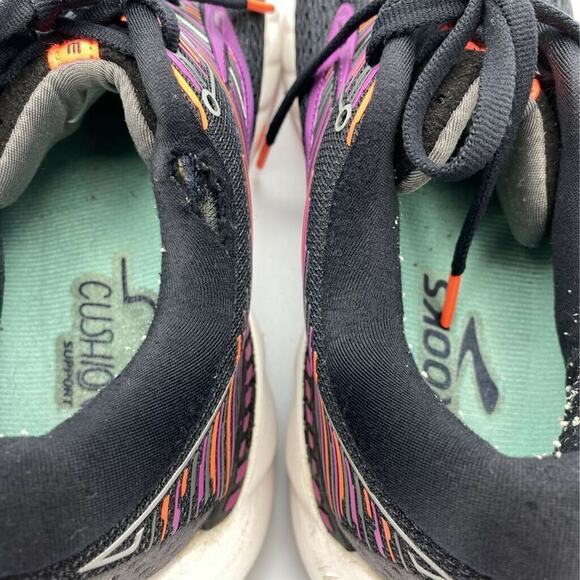 Brooks Womens Adrenaline GTS 19 Running Shoes Black 1202841B080 Low Top 9.5 - Picture 7 of 8